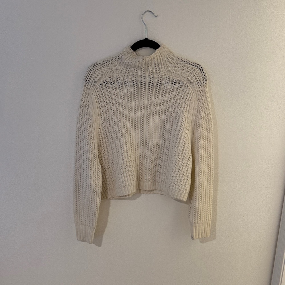 Madewell Cream Women's Mockneck Sweater